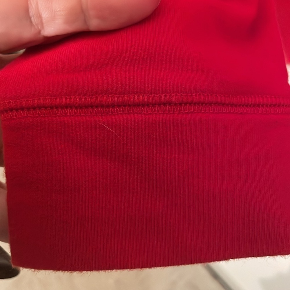 FootJoy Vibrant Red Bear Lakes Emblem 3/4 Zip Up Sweater - Picture 5 of 12